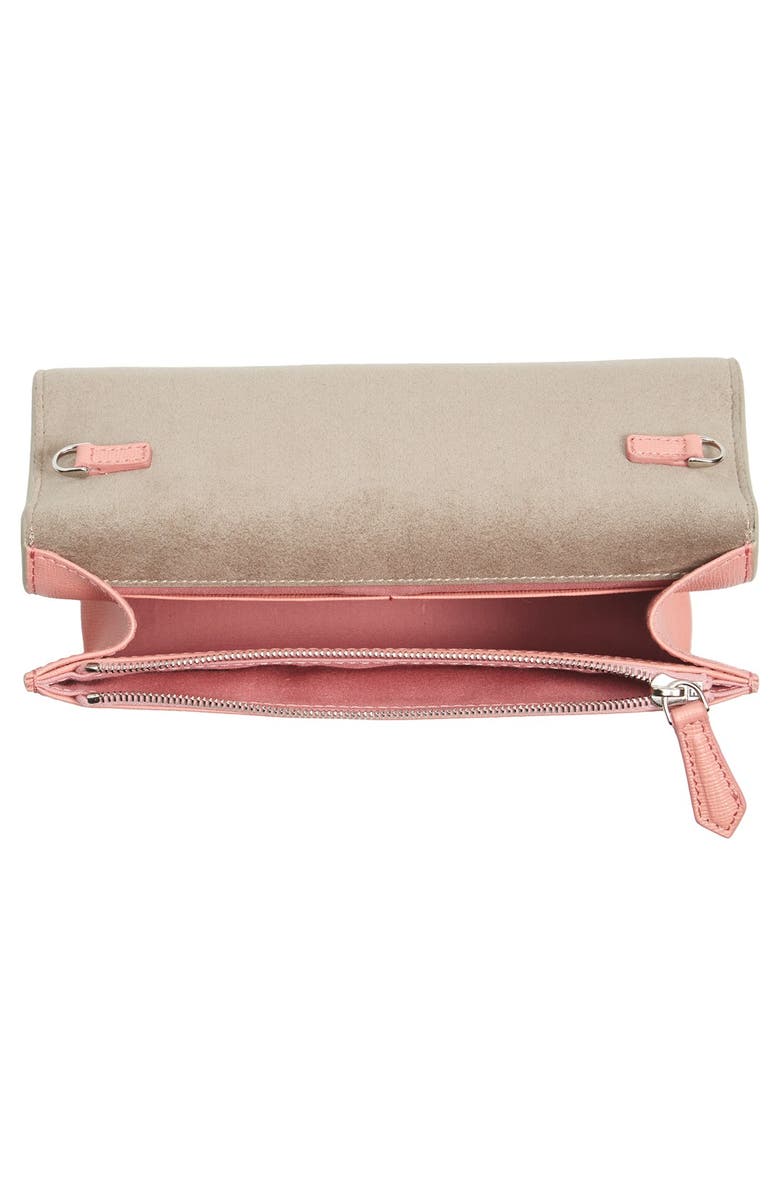 Fendi 'Monster' Leather Wallet on a Chain, Alternate, color,