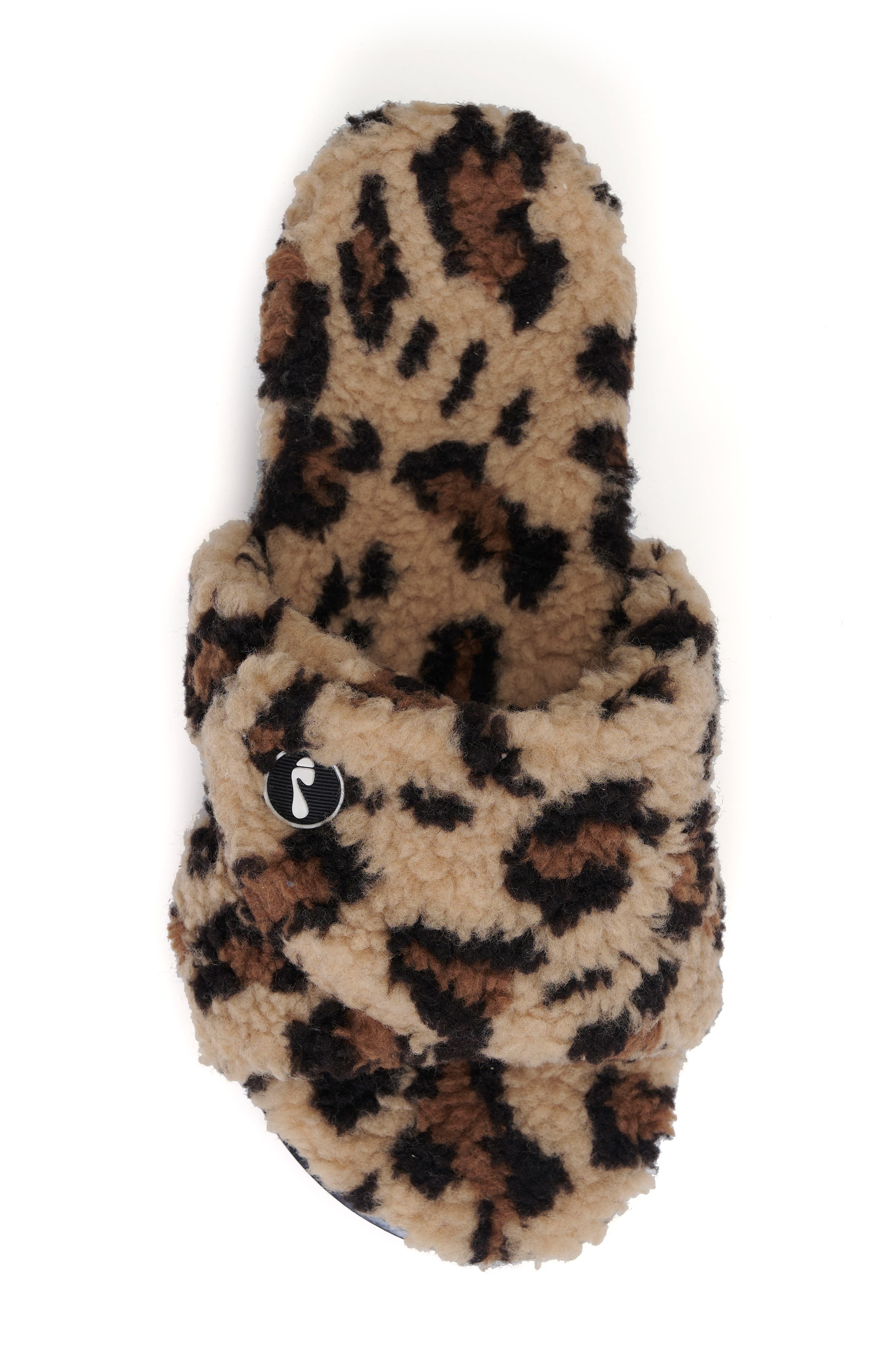 Zoey Faux Fur Slipper, Alternate, color, LEOPARD