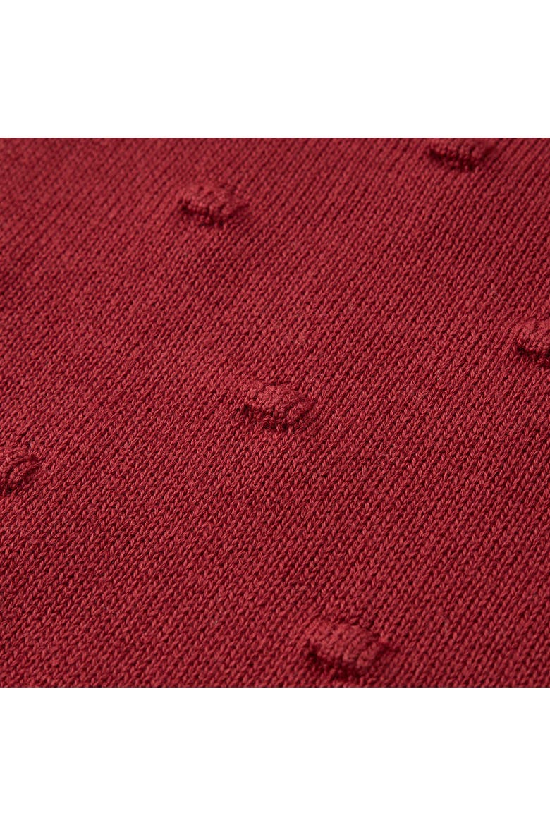 Knit Popcorn Sweater, Alternate, color, Wine