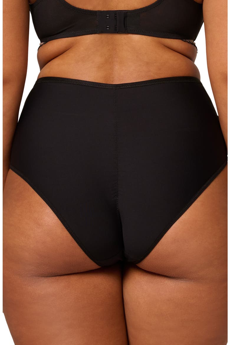Romance High Waist Briefs, Alternate, color, LIGHT TATOO
