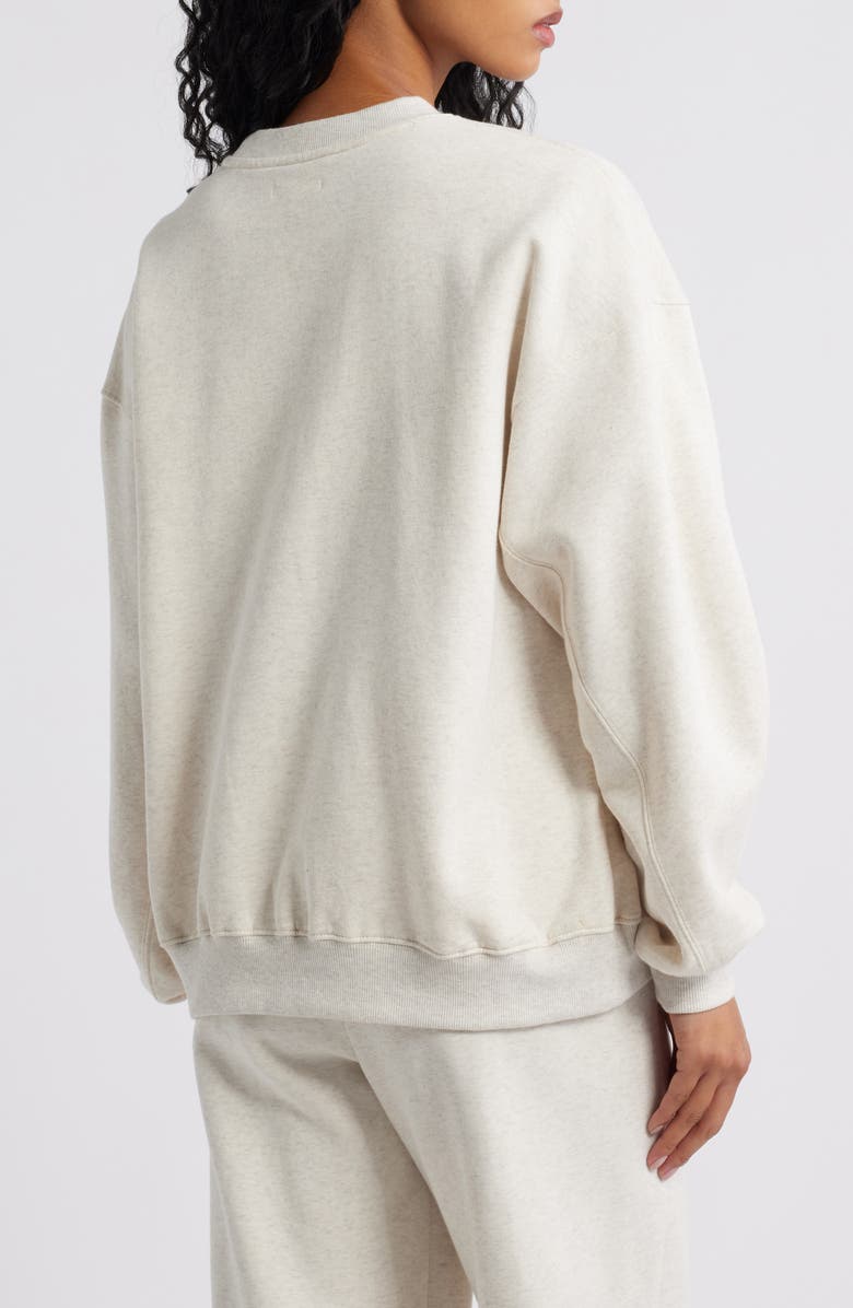 BP. Relaxed Cotton Blend Sweatshirt, Alternate, color, Beige Oatmeal Light Heather