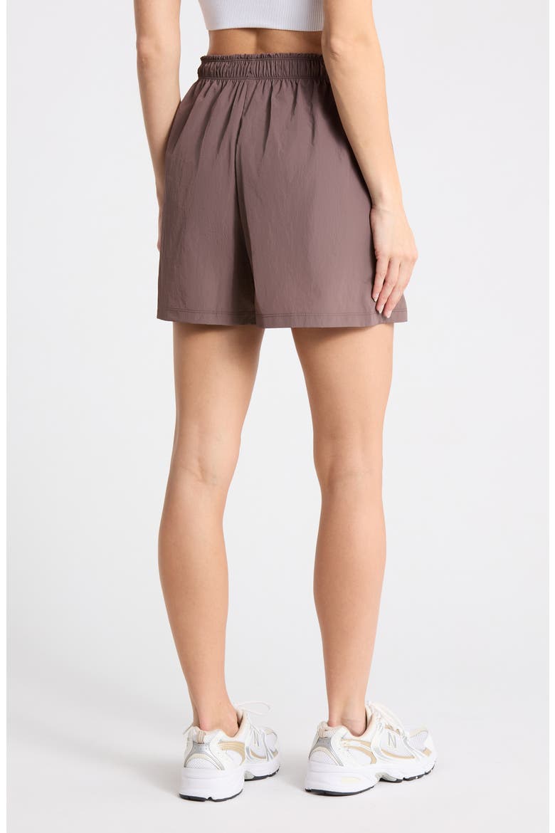 Breakaway Crinkled Long Shorts, Alternate, color, GREY PLUM