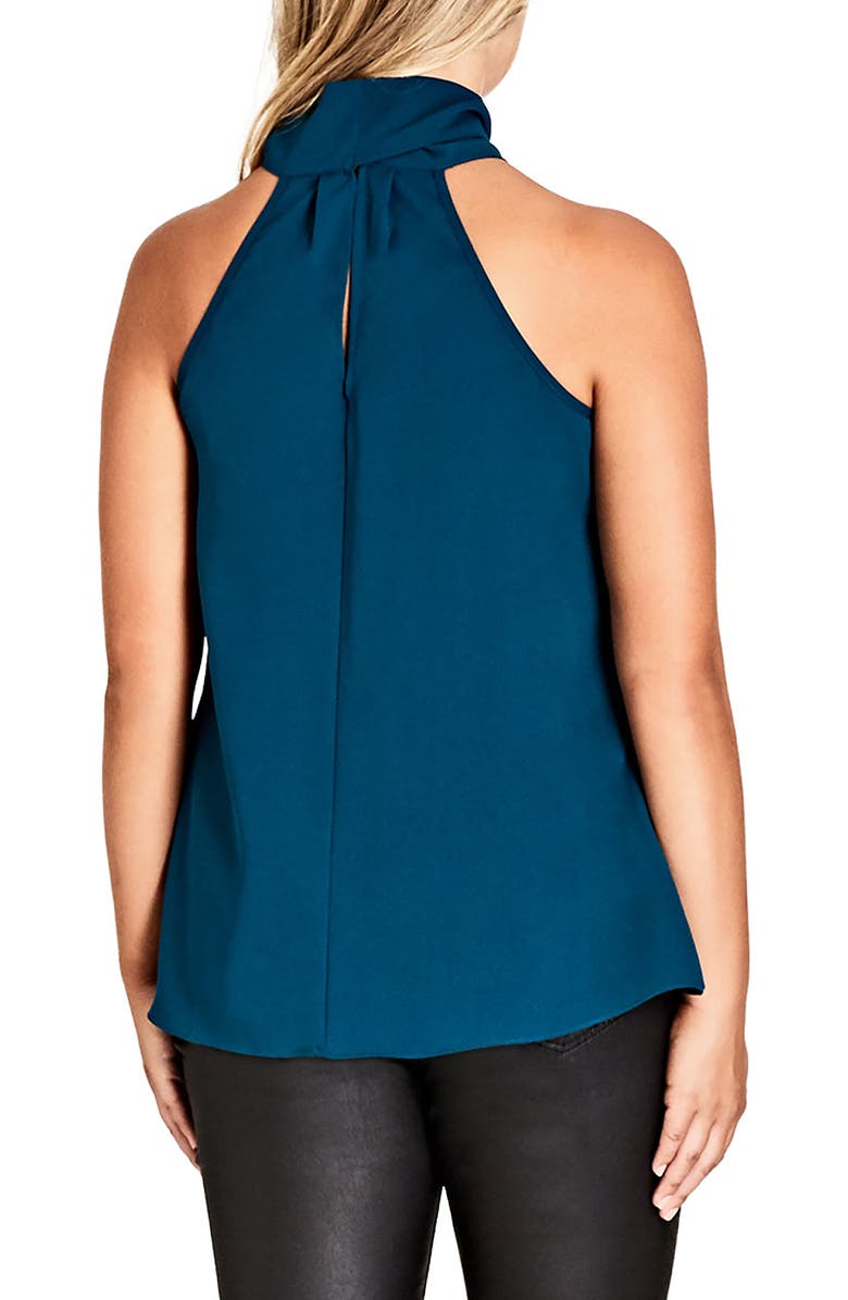 City Chic Bow Top, Alternate, color,