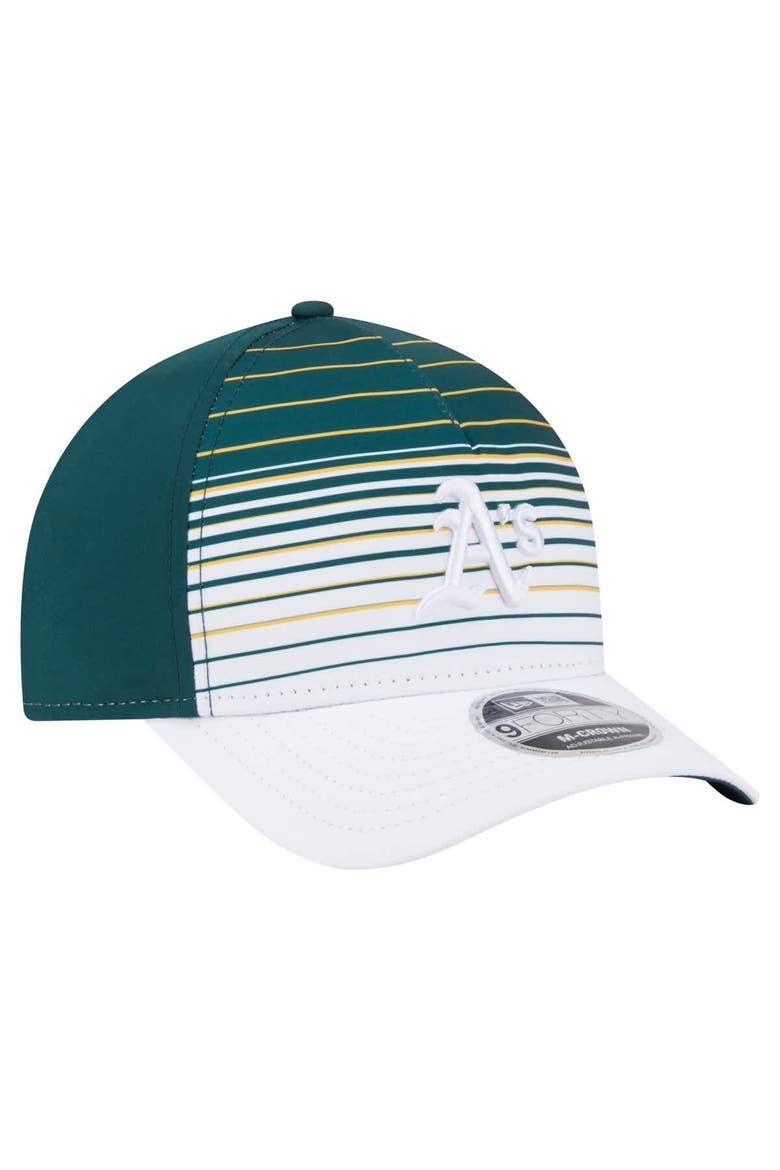 Men's New Era  Green Athletics Gradient 9FORTY M-Crown Adjustable Hat, Alternate, color, Green