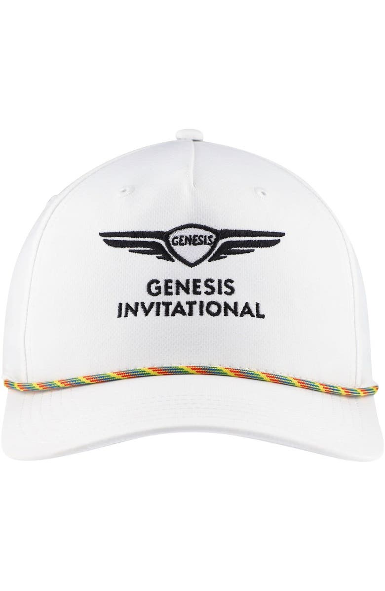 AHEAD Men's Ahead White Genesis Invitational Alto Rope Tech Adjustable Hat, Alternate, color, White