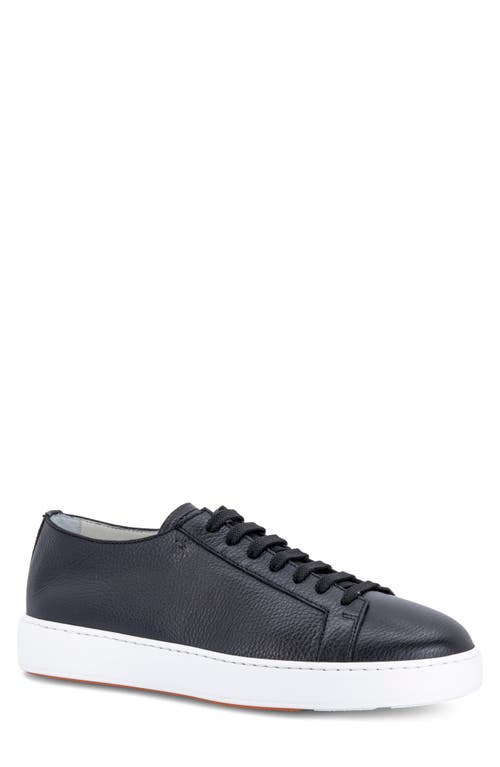 Santoni Biking Low Top Sneaker in Black  product
