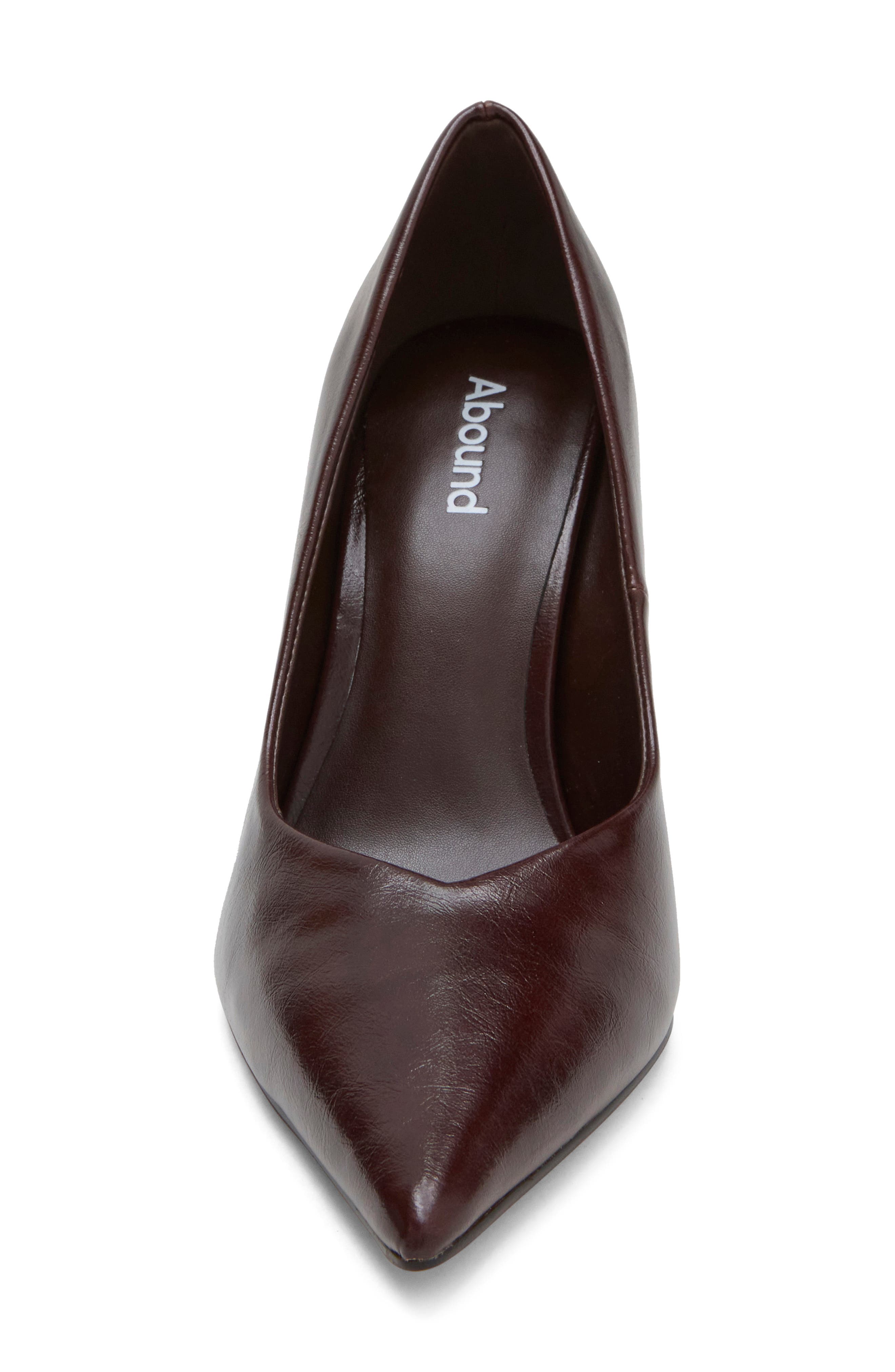 Maya Faux Leather Pump, Alternate, color, BROWN ESPRESSO
