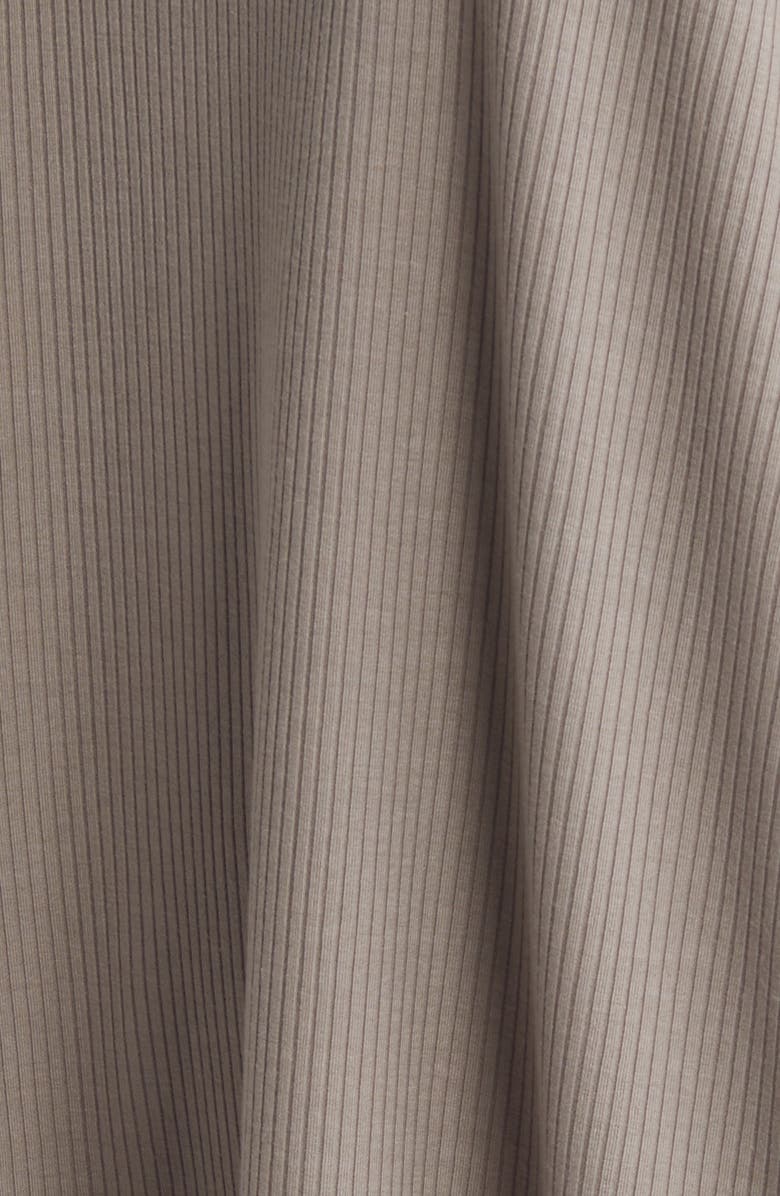 Dressed in Lala Lex Rib Oversize T-Shirt & High Waist Crop Pants, Alternate, color, Steel Grey