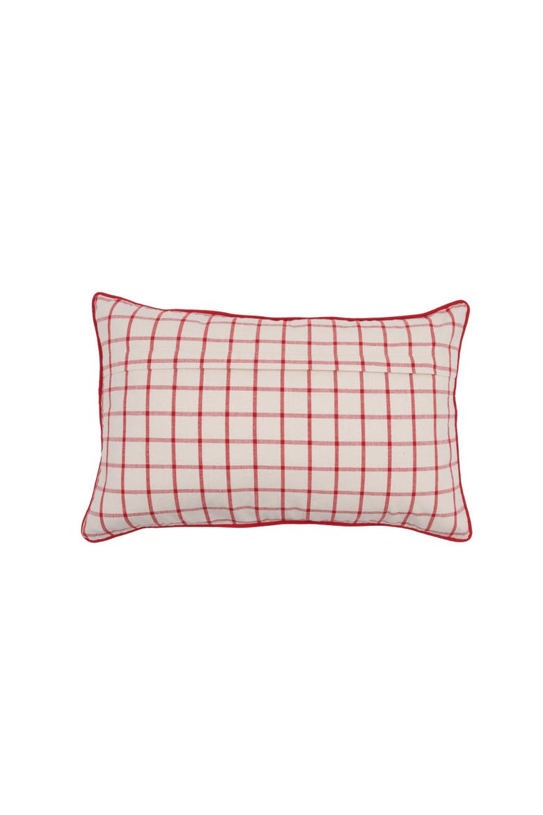 All Dogs Vintage Reversible Piped Lumbar Throw Pillow 22" x 14", Alternate, color, White