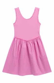 Kids' Ruffle Rib & Poplin Dress