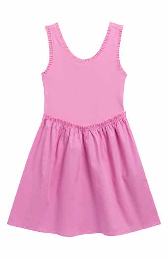 Kids' Ruffle Rib & Poplin Dress