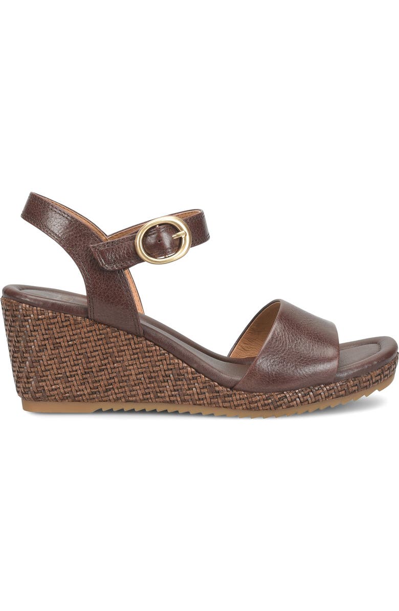 Söfft Inez Wedge Sandal, Alternate, color, Cocoa Brown