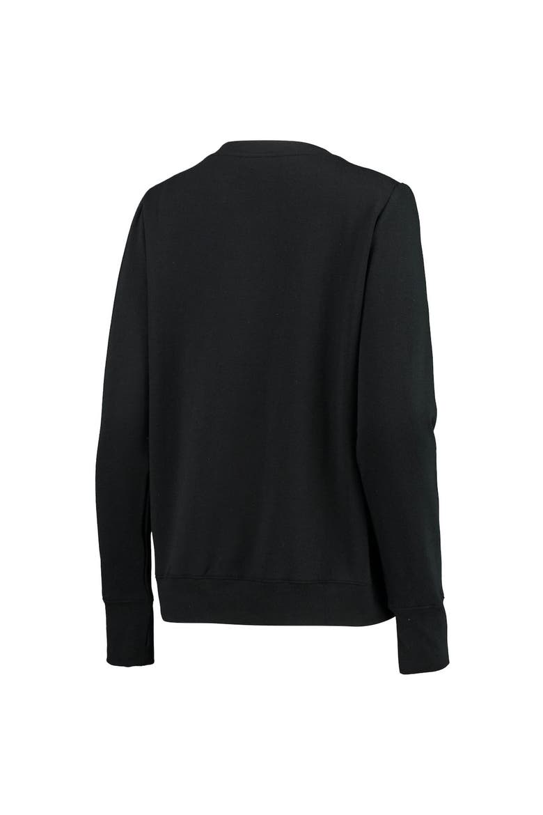 Women's Cuce Black Cleveland Browns Winners Square Neck Pullover Sweatshirt, Alternate, color, Black