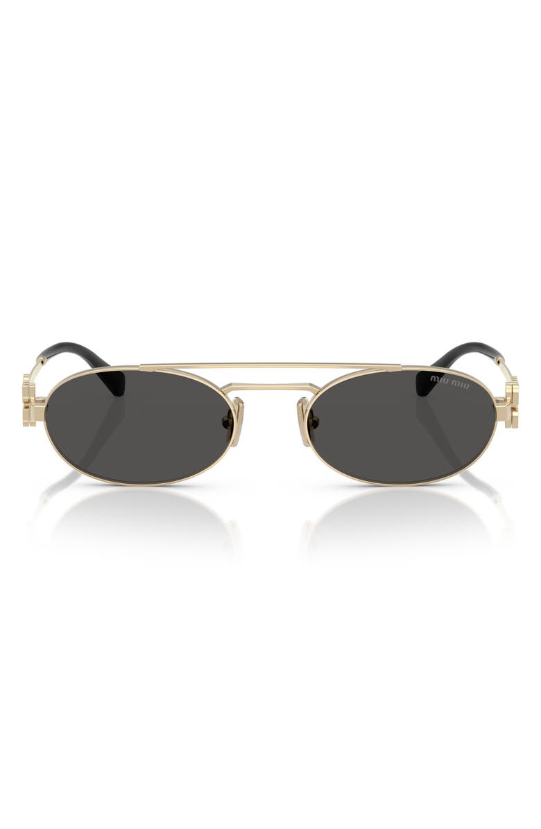 Miu Miu 53mm Oval Sunglasses, Alternate, color, 