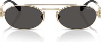 53mm Oval Sunglasses