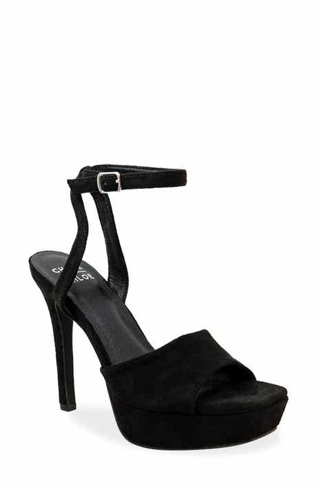 CHASE AND CHLOE Ankle Strap Platform Pump