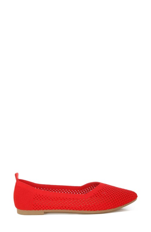 London Rag Selaris Flat In Red