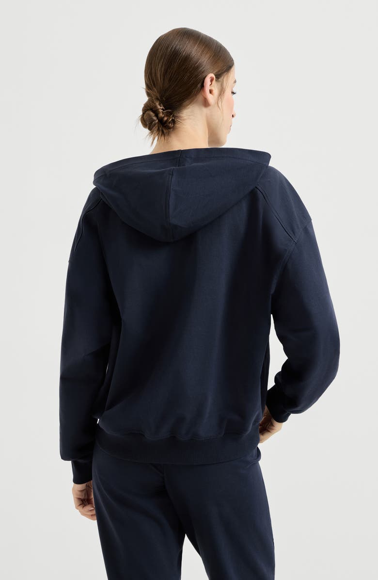 Brunello Cucinelli Lightweight French terry sweatshirt, Alternate, color, Blue