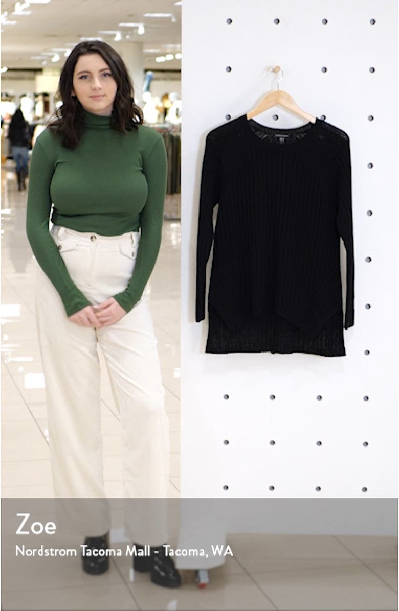 Round Neck Ribbed Pullover, sales video thumbnail