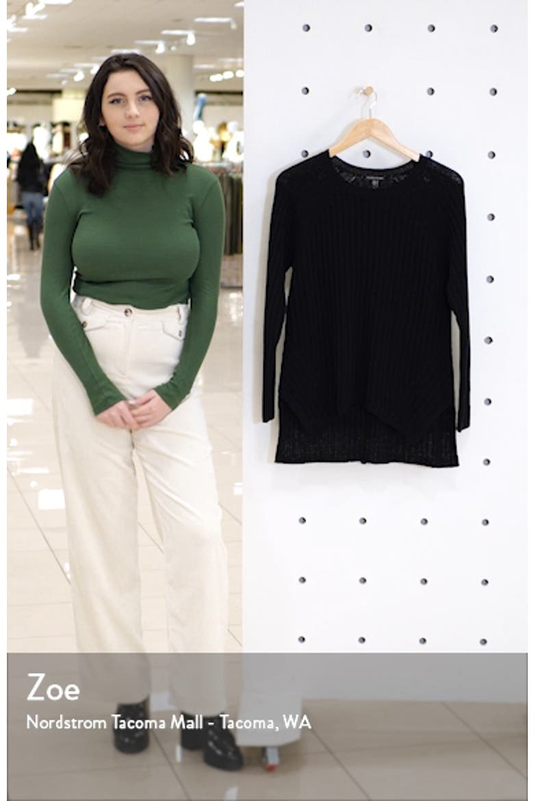 Round Neck Ribbed Pullover video