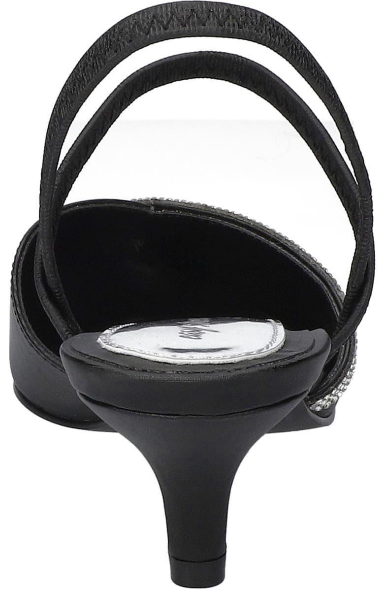 EASY STREET Unna Kitten Heel Pump, Alternate, color, Black Satin With Stones