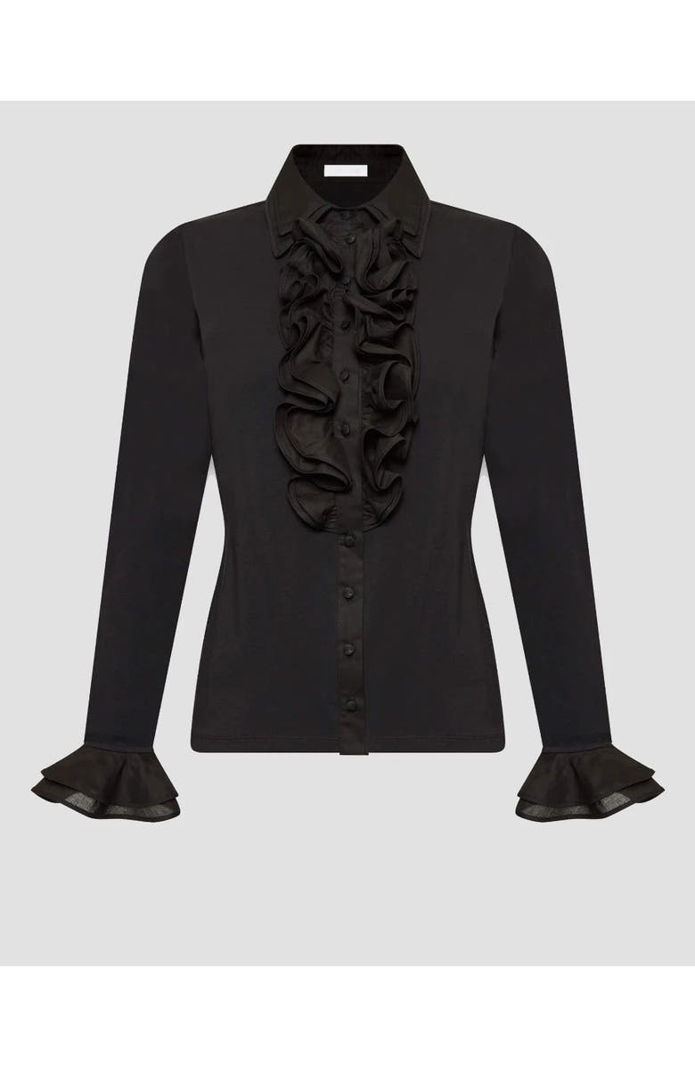 Anne Fontaine Patsy-E18 Ruffle Shirt, Main, color,
