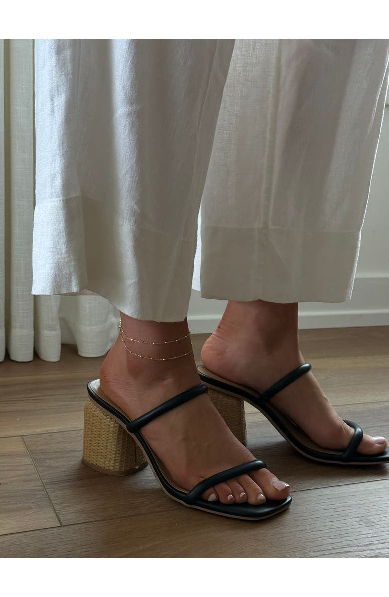 Set & Stones Austen Two Tone Layered Anklet, Alternate, color, Gold