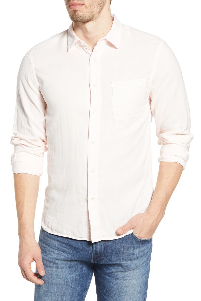 The Ripper Organic Cotton Button-Up Shirt, Main, color, FRESH PINK