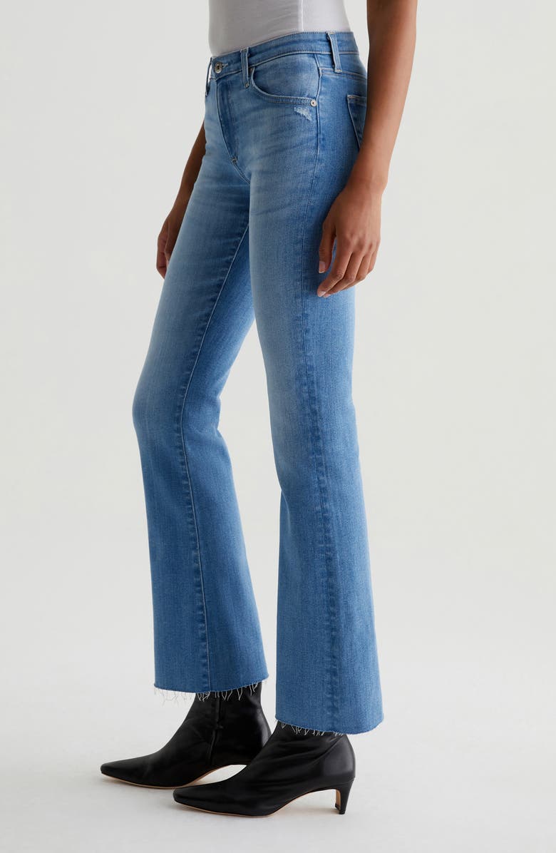 AG Angel Raw Hem Low Rise Bootcut Jeans, Alternate, color,