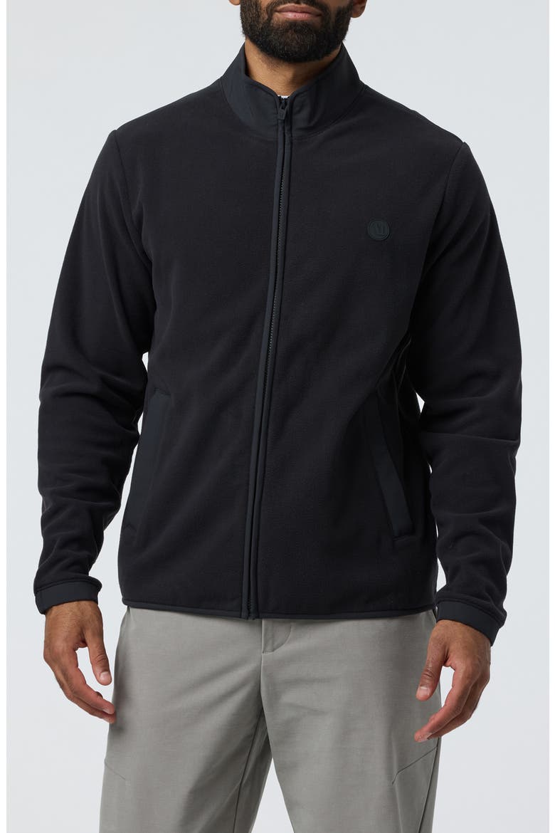 Full Zip Polartec® Fleece Jacket, Main, color, BLACK