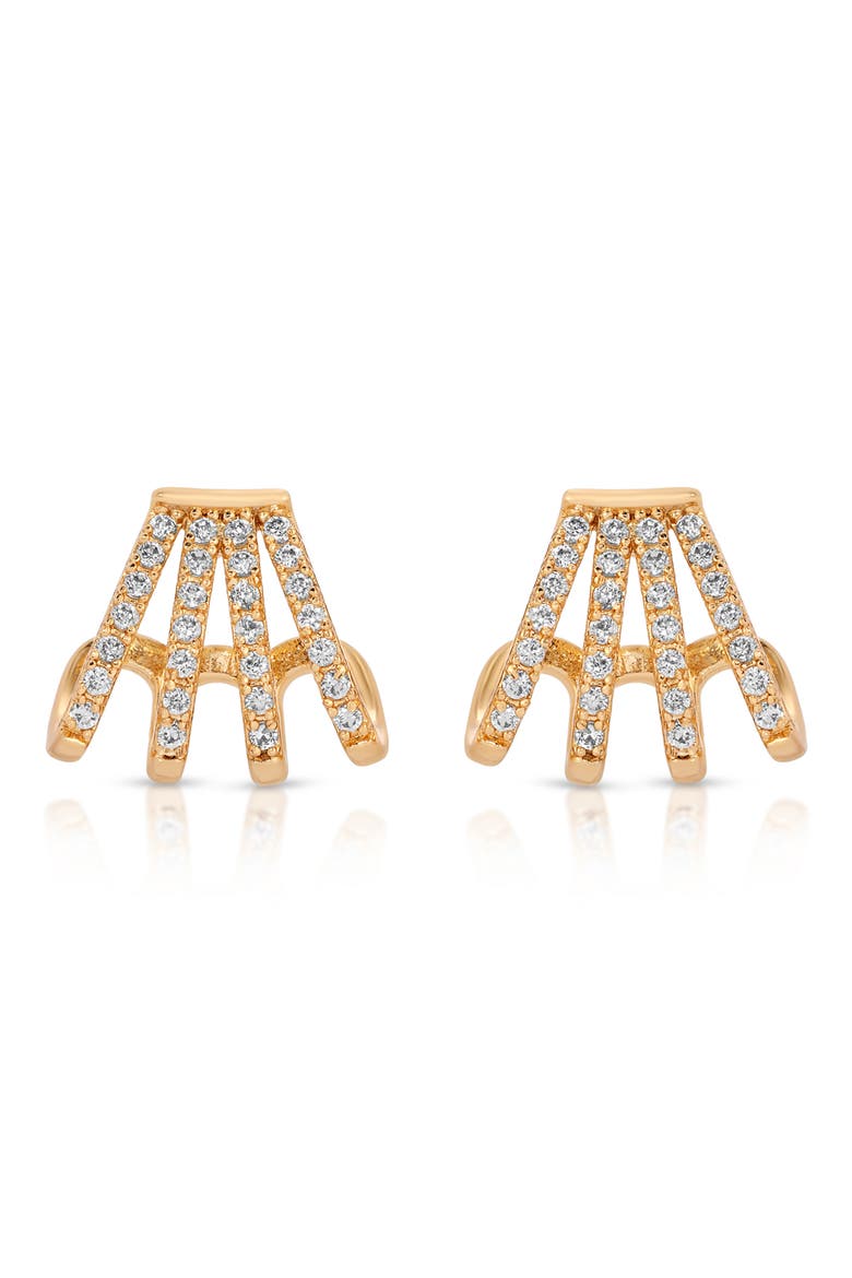 Angel Wings Drop Earrings, Alternate, color, GOLD