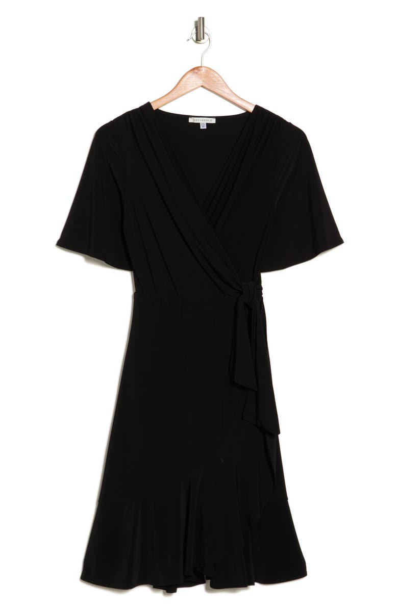TASH AND SOPHIE Flounce Faux Wrap Dress, Alternate, color, 