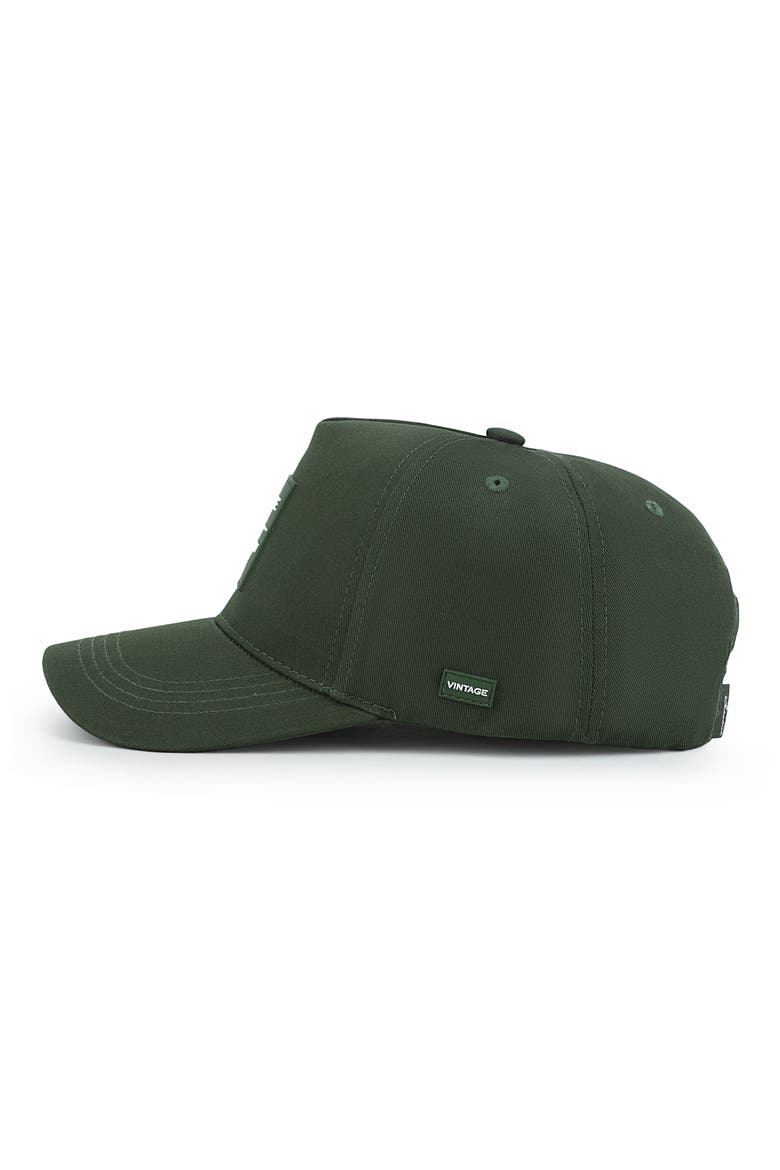 Silicone Patch Baseball Cap, Alternate, color, GREEN/ OFF WHITE