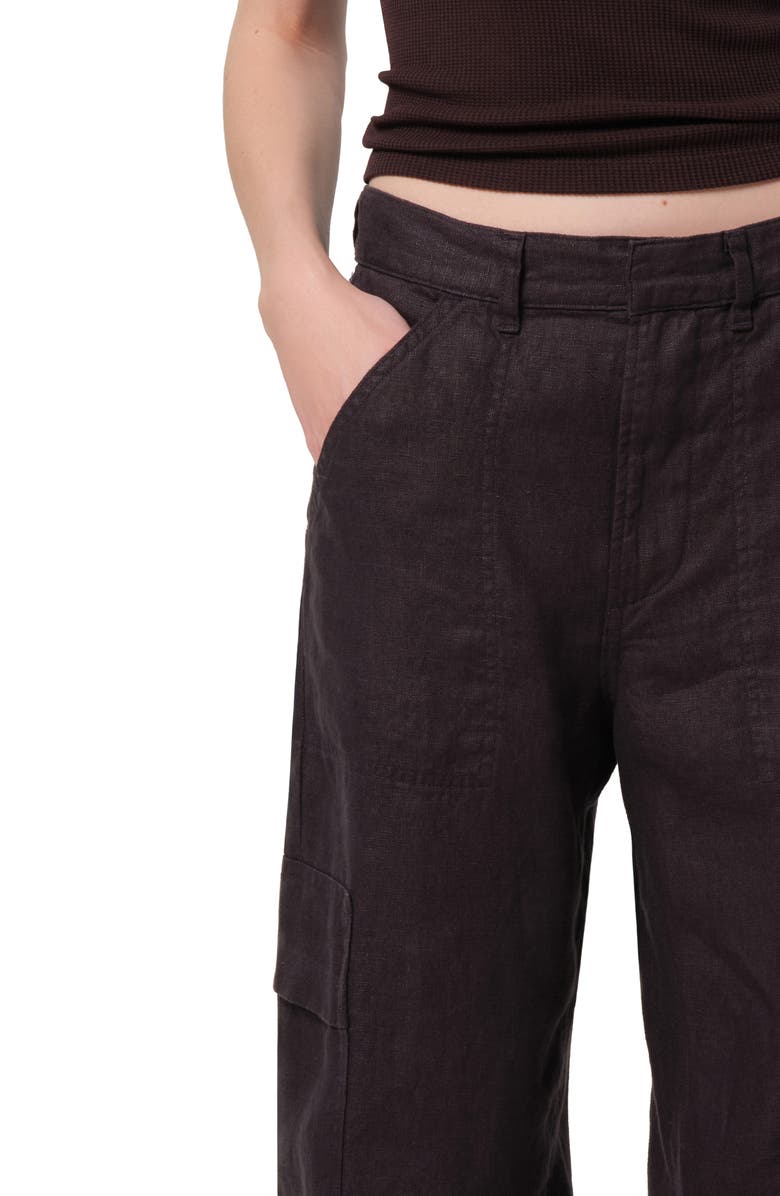 Citizens of Humanity Ciela Linen Utility Joggers, Alternate, color, Charcoal Dark Grey
