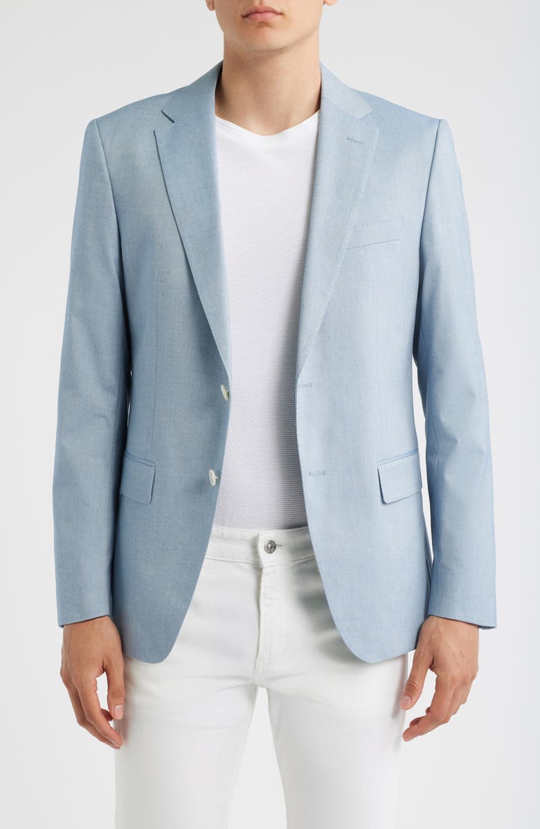 BOSS Huston Sport Coat, Main, color, Light Blue