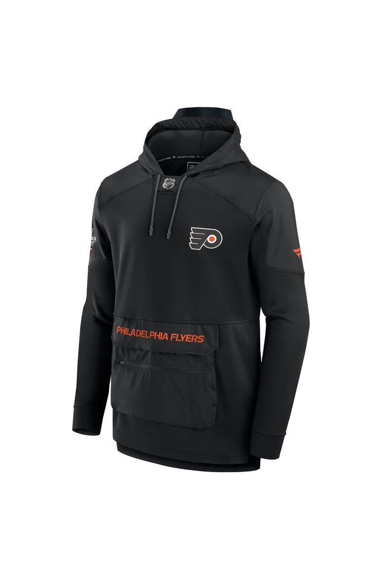 Men's Fanatics Branded Black Philadelphia Flyers 2024 NHL Stadium Series Authentic Pro Fleece Pullover Hoodie, Alternate, color, Black