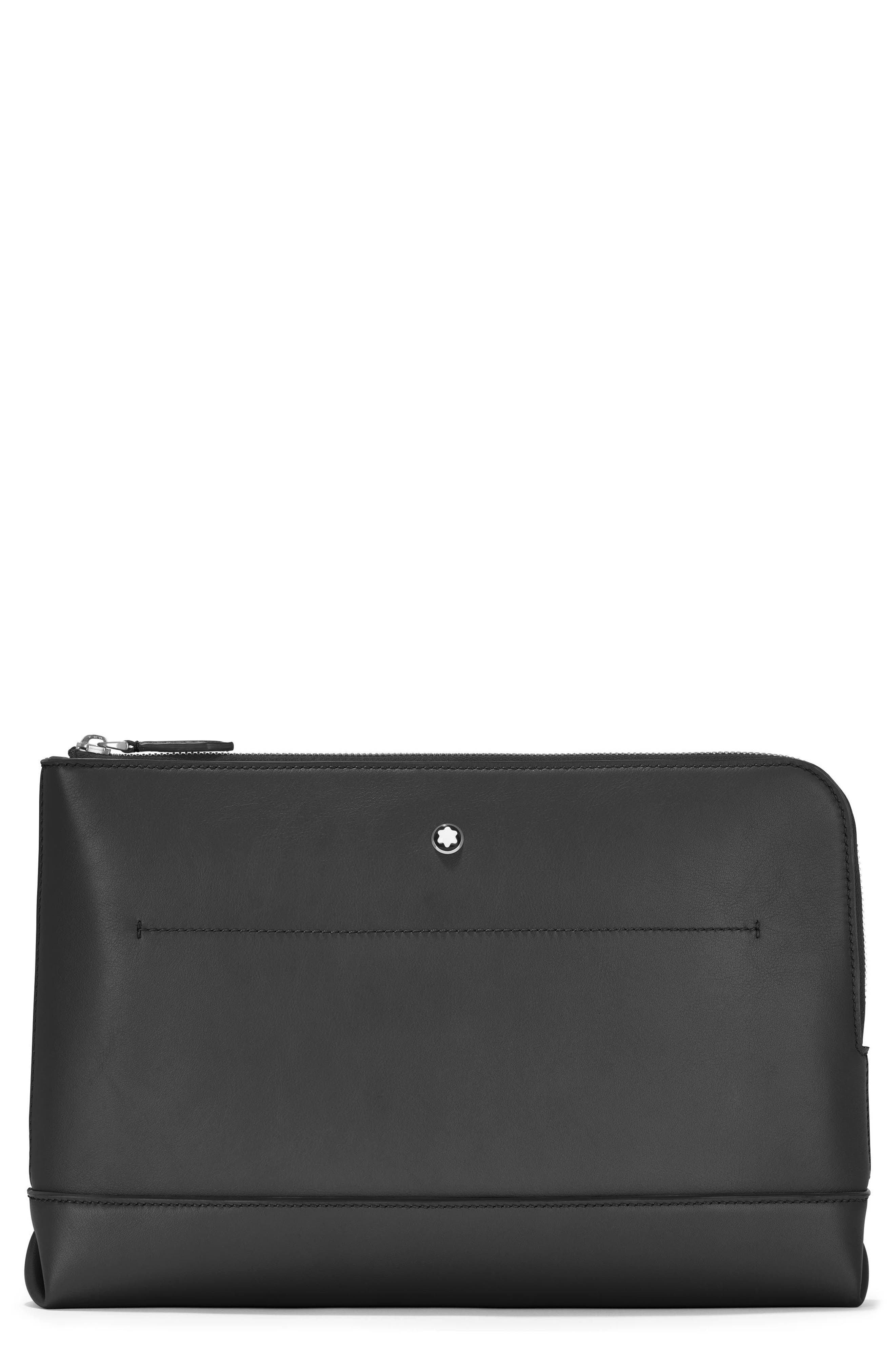 Montblanc Meisterstück Soft Leather Pouch, Main, color, 