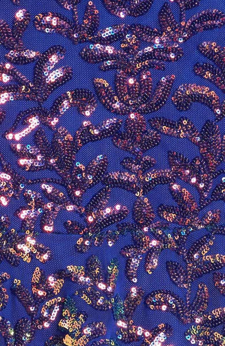 LOVE, NICKIE LEW Kids' Sequin Asymmetric Neck Party Dress, Alternate, color,