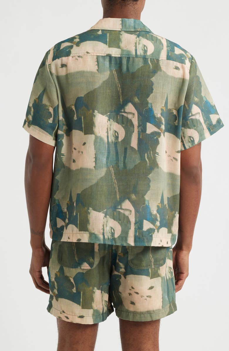 RIZORT Art Camp Shirt, Main, color, Brown