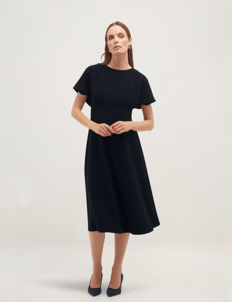 Melina Tailored Seam Midi Dress