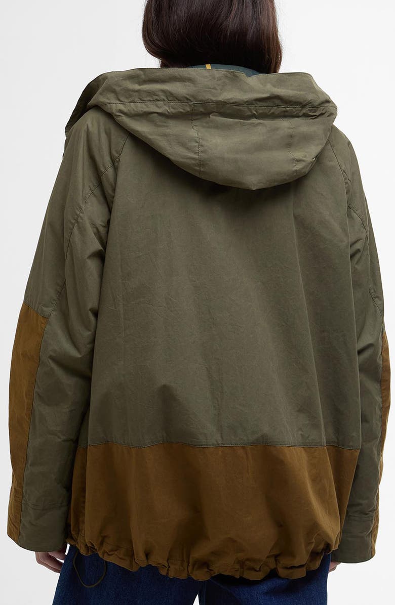 Barbour Hayley Colorblock Showerproof Hooded Jacket, Alternate, color, 