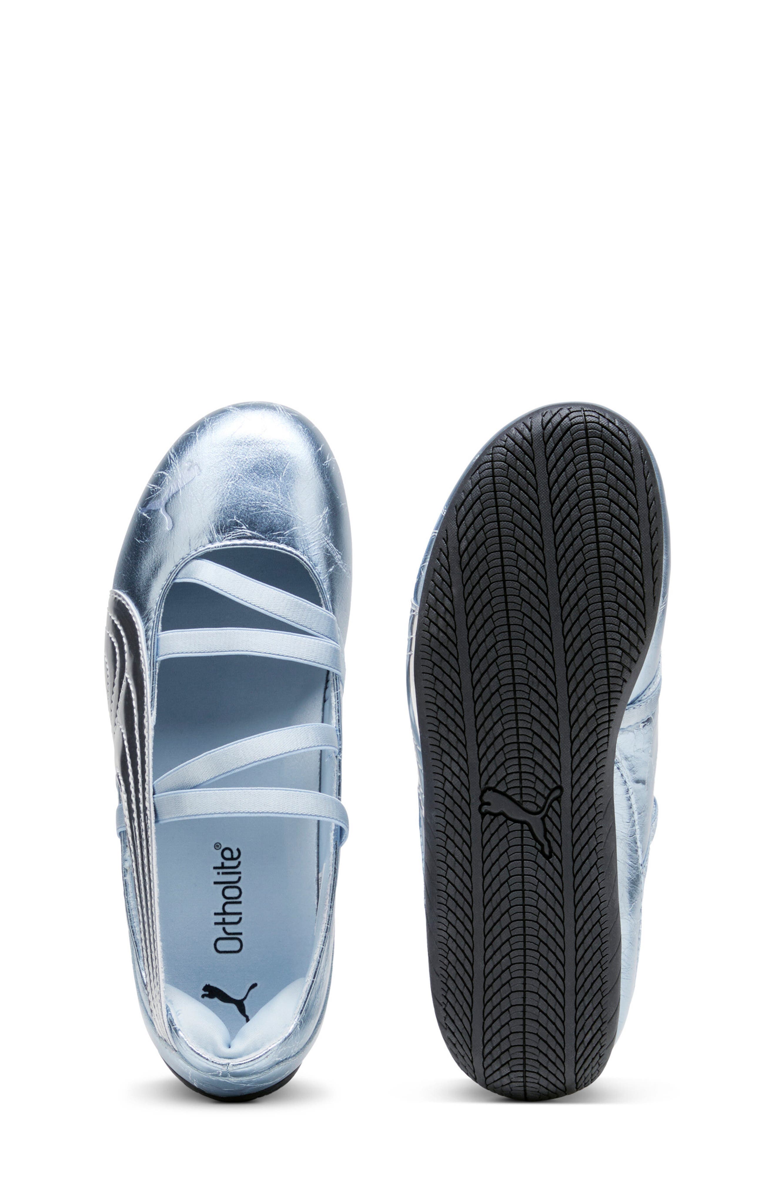 Kids' Speedcat Ballet Lustre Sneaker, Alternate, color, SEA ILLUSION/ PUMA SILVER