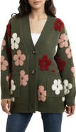 SAACHI Floral Buttoned Cardigan