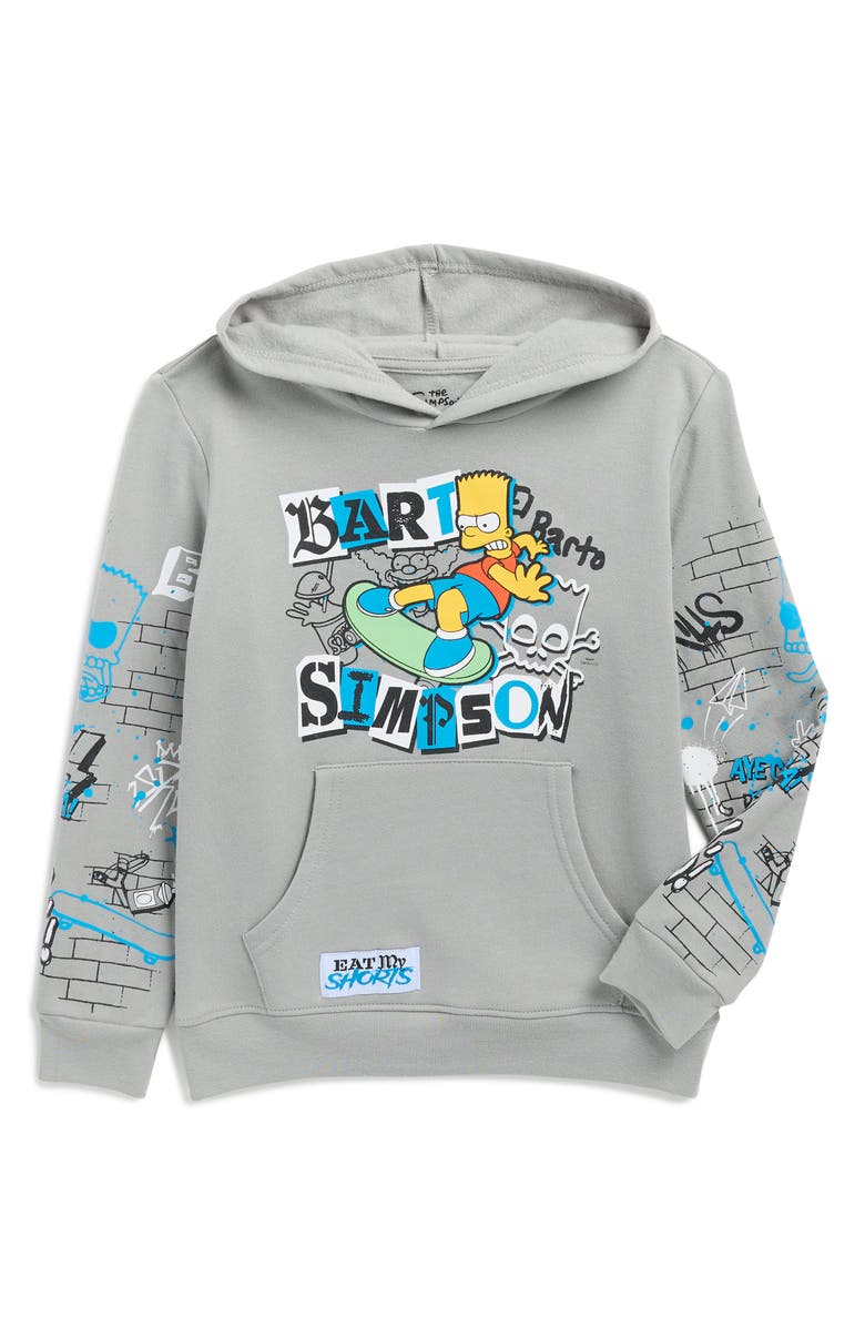 Freeze Kids' Bart Simpson Hoodie, Main, color, 