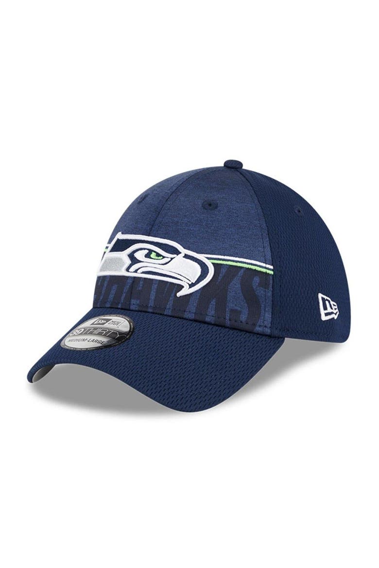 Men's New Era Navy Seattle Seahawks 2023 NFL Training Camp 39THIRTY Flex Fit Hat, Main, color, Navy