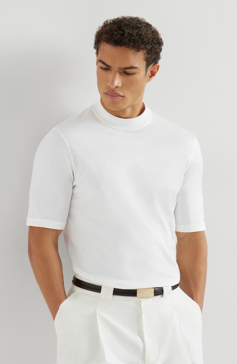 Brunello Cucinelli Jersey T-shirt, Alternate, color, Off-White