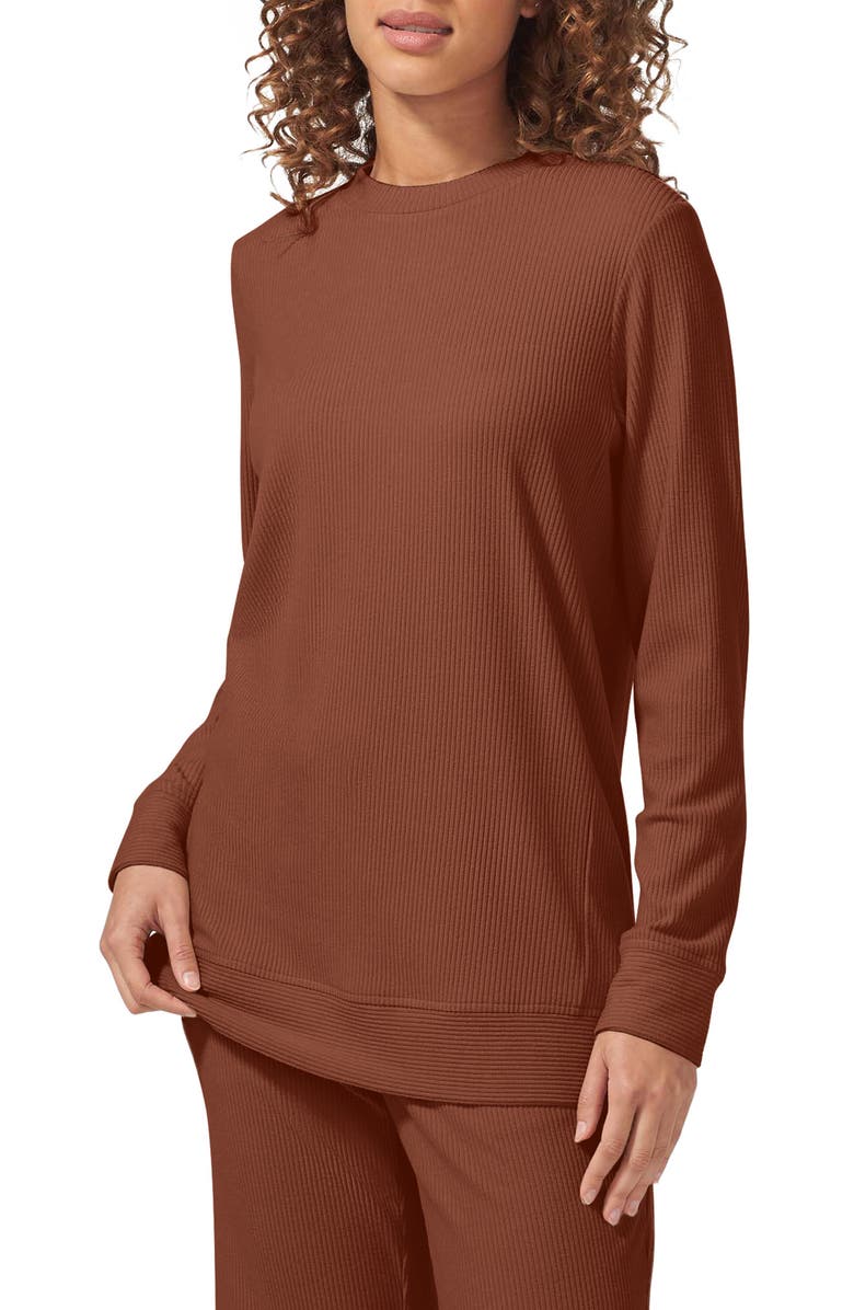 Tommy John Rib Pajama Top, Main, color, 