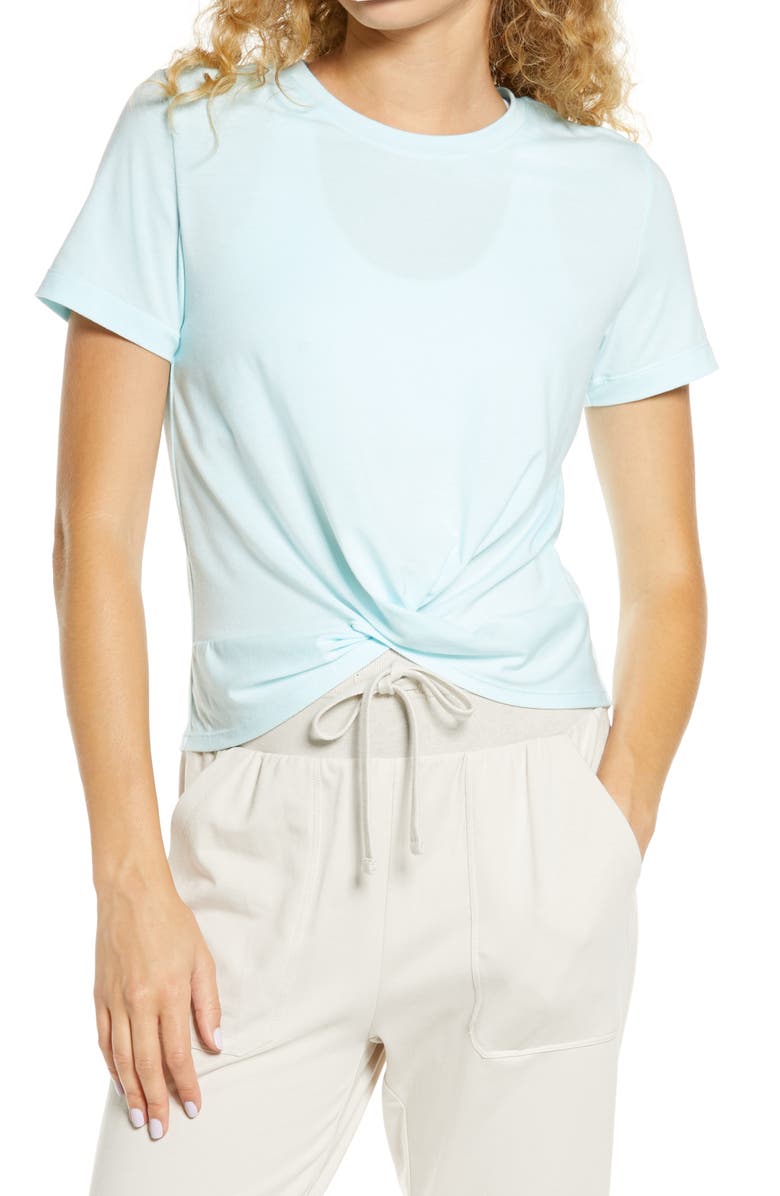 Zella Peaceful Twist T-Shirt, Main, color, 