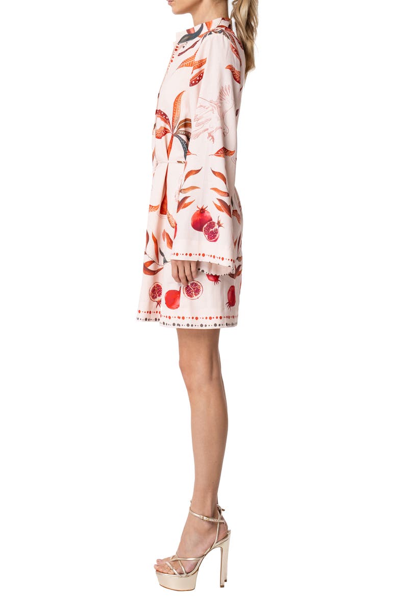 Mariam Print Long Sleeve Dress, Alternate, color, BROWN MULTI