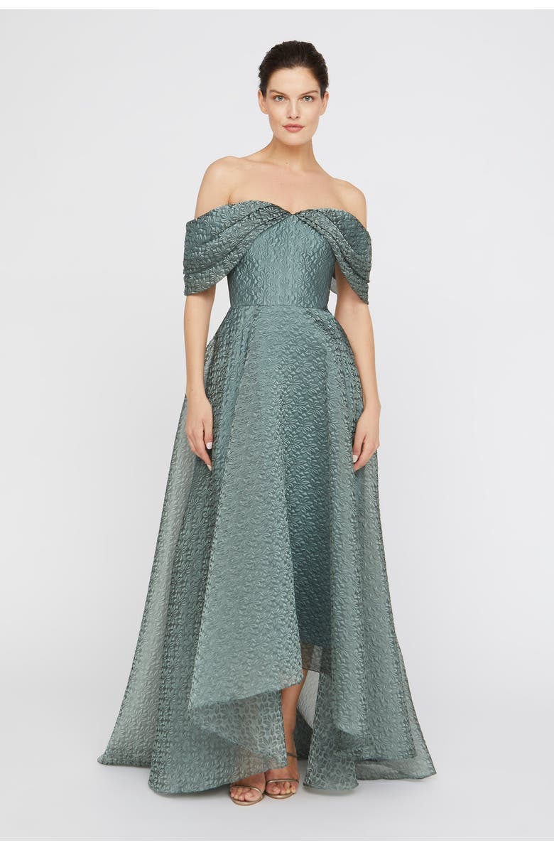 Theia Elysia High Low Gown, Main, color, Silverpool